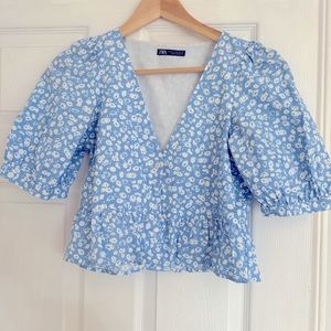 Short sleeve Zara blouse